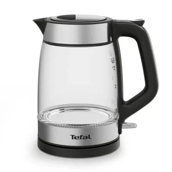 Tefal Glass Kettle KI605830 elektriline veekeetja 1,7 L 2200 W must, hõbedane, läbipaistev