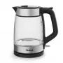 Tefal Glass Kettle KI605830 elektriline veekeetja 1,7 L 2200 W must, hõbedane, läbipaistev