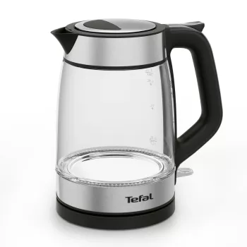 Tefal Glass Kettle KI605830 elektriline veekeetja 1,7 L 2200 W must, hõbedane, läbipaistev