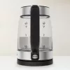 Tefal Glass Kettle KI605830 elektriline veekeetja 1,7 L 2200 W must, hõbedane, läbipaistev