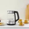 Tefal Glass Kettle KI605830 elektriline veekeetja 1,7 L 2200 W must, hõbedane, läbipaistev