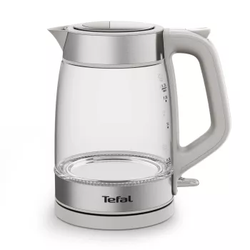 Tefal klaasist veekeetja KI605B30 elektriline veekeetja 1,7 L 2200 W hall, hõbedane, läbipaistev