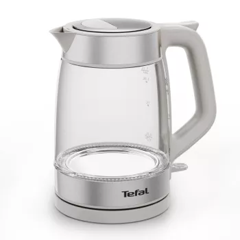 Tefal klaasist veekeetja KI605B30 elektriline veekeetja 1,7 L 2200 W hall, hõbedane, läbipaistev