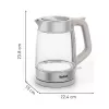 Tefal klaasist veekeetja KI605B30 elektriline veekeetja 1,7 L 2200 W hall, hõbedane, läbipaistev