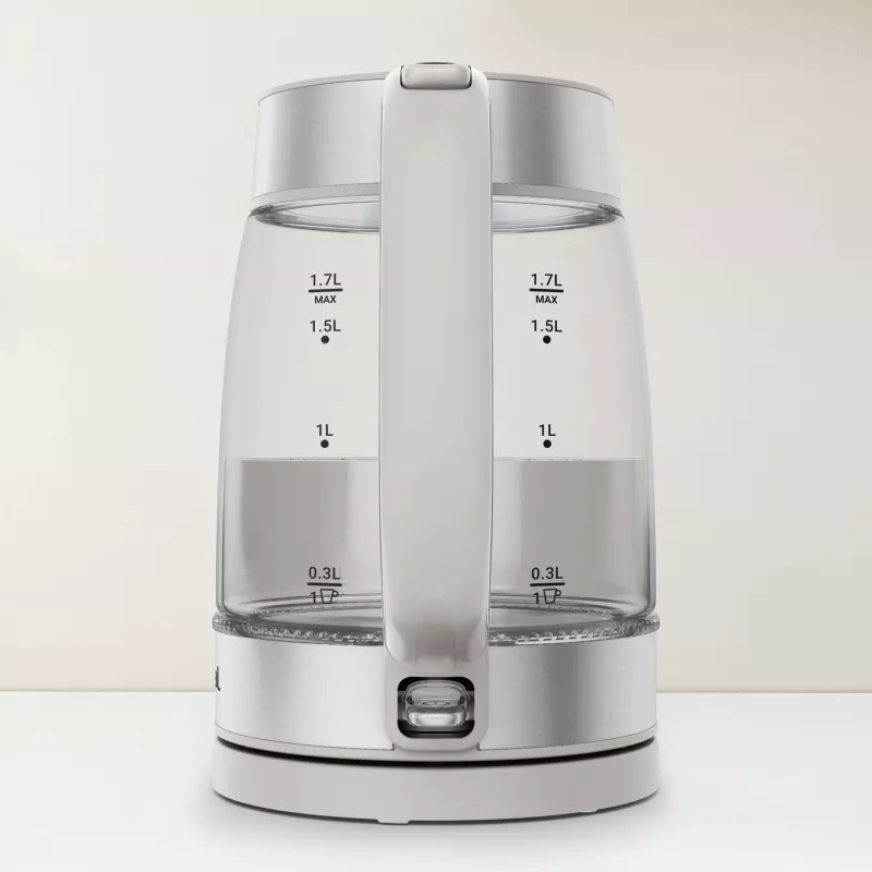 Tefal klaasist veekeetja KI605B30 elektriline veekeetja 1,7 L 2200 W hall, hõbedane, läbipaistev