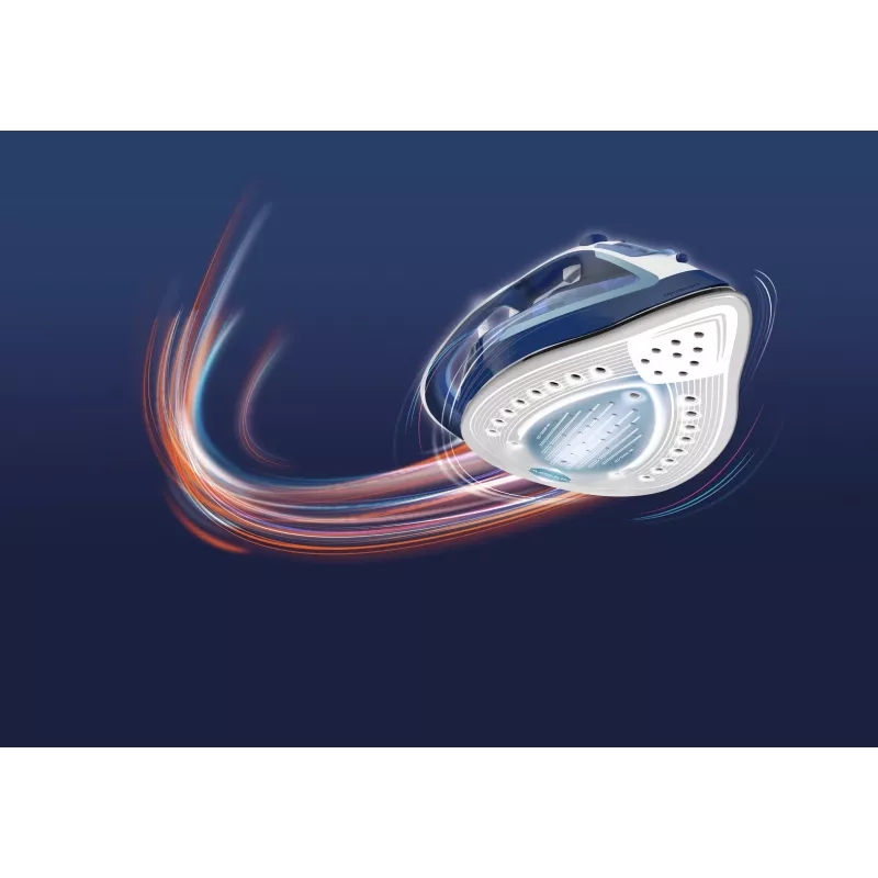 Tefal EasyGliss Plus FV5735 triikraud, kuiv- ja aurutriikraud, Durilium tallaplaat, 2500 W, sinine, valge