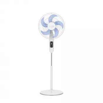 Kodumajapidamises kasutatav põrandaventilaator Rowenta Turbo Silence VU5450F0, 32 W, 1470 mm kõrge, valge