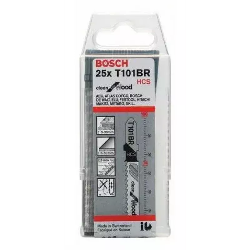 Pusleterade komplekt Bosch 2 608 633 623 Kõrge süsinikusisaldusega teras 25 tk