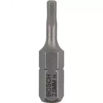 Kruvikeeraja otsakute komplekt Bosch 3 tk — turva-kuuskant 2,5 mm, pikkus 25 mm, 1/4-tolline vars