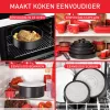Söögiriistade komplekt Tefal Ingenio L76391 — alumiiniumist segakomplekt, 4 tk (kastrulid Ø16/18/20 cm) must