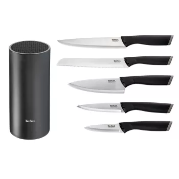 Kööginoakomplekt Tefal K2216S74 — roostevabast terasest terad, 20 cm tera pikkus, 5-osaline komplekt
