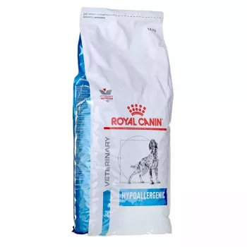 Royal Canin Hypoallergenic Adult koerte kuivtoit 14 kg, maks, riis, köögivili