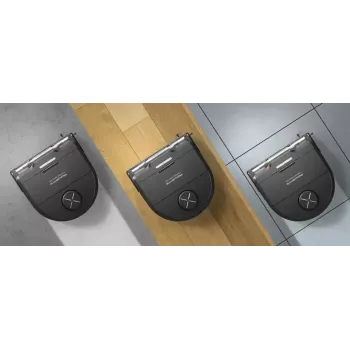 Robot vacuum Rowenta X‑Plorer RR9465WH — kotita D-kujuline, 0,35 L tolmuanum, 120 min tööaeg, Li‑Ion, 97×325×335 mm, must