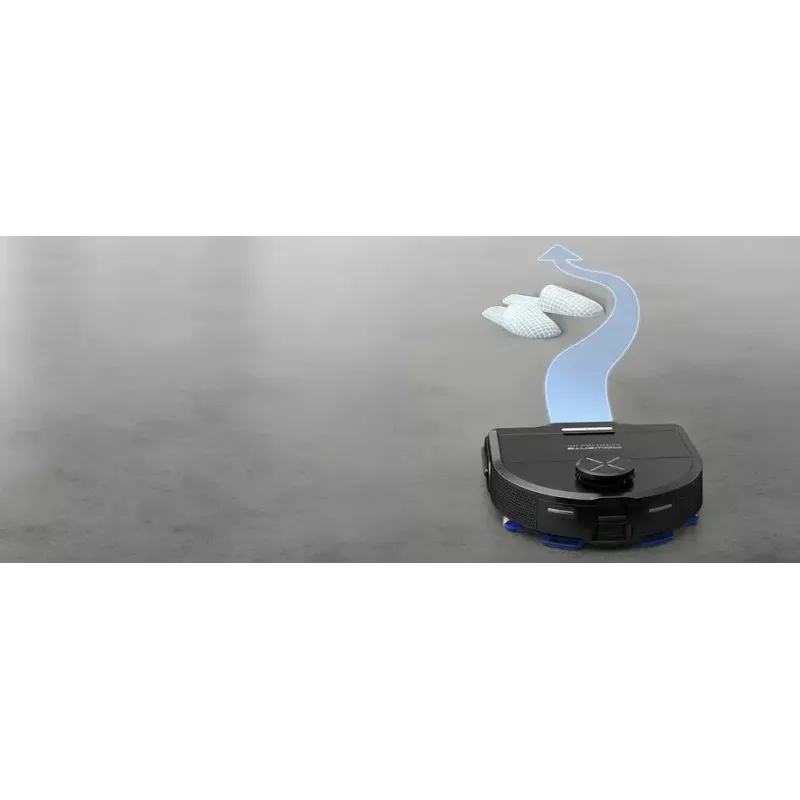 Robot vacuum Rowenta X‑Plorer RR9465WH — kotita D-kujuline, 0,35 L tolmuanum, 120 min tööaeg, Li‑Ion, 97×325×335 mm, must