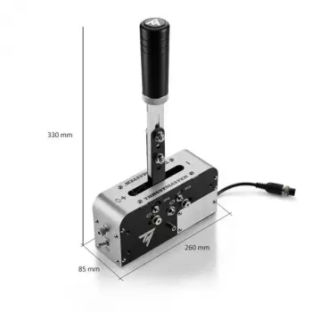 Käsipidur Thrustmaster 4060306 USB must hõbedane PC-le PS4-le PS5-le Xboxile