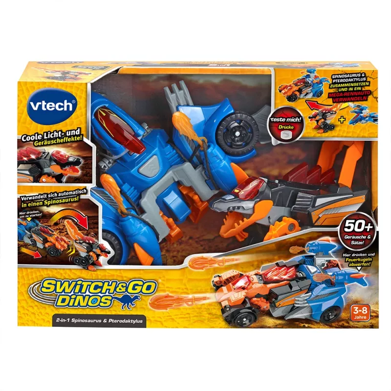 VTech Switch & Go Dinos 549304, 3-aastane, heliga, mitmevärviline, 570 g