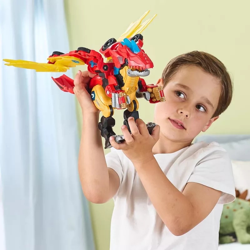 Mängufiguur VTech Switch & Go Combo Mega Dragon — sõidukist draakoniks muutuv mängukomplekt