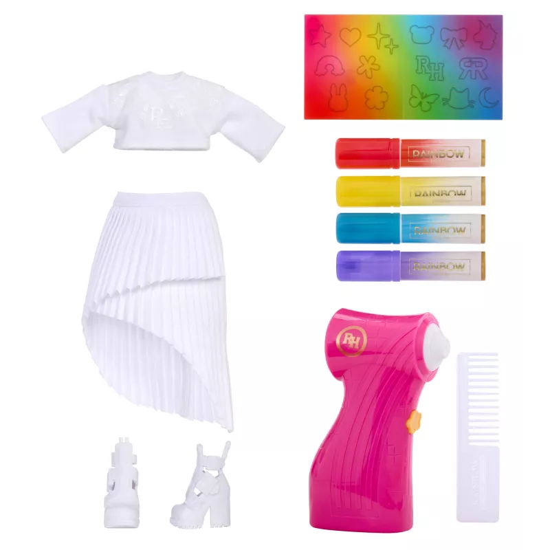 Rainbow High Air Brush & Create Fashion Dolls - lillade silmadega, moenukk, naine, 4 a, poiss/tüdruk, mitmevärviline