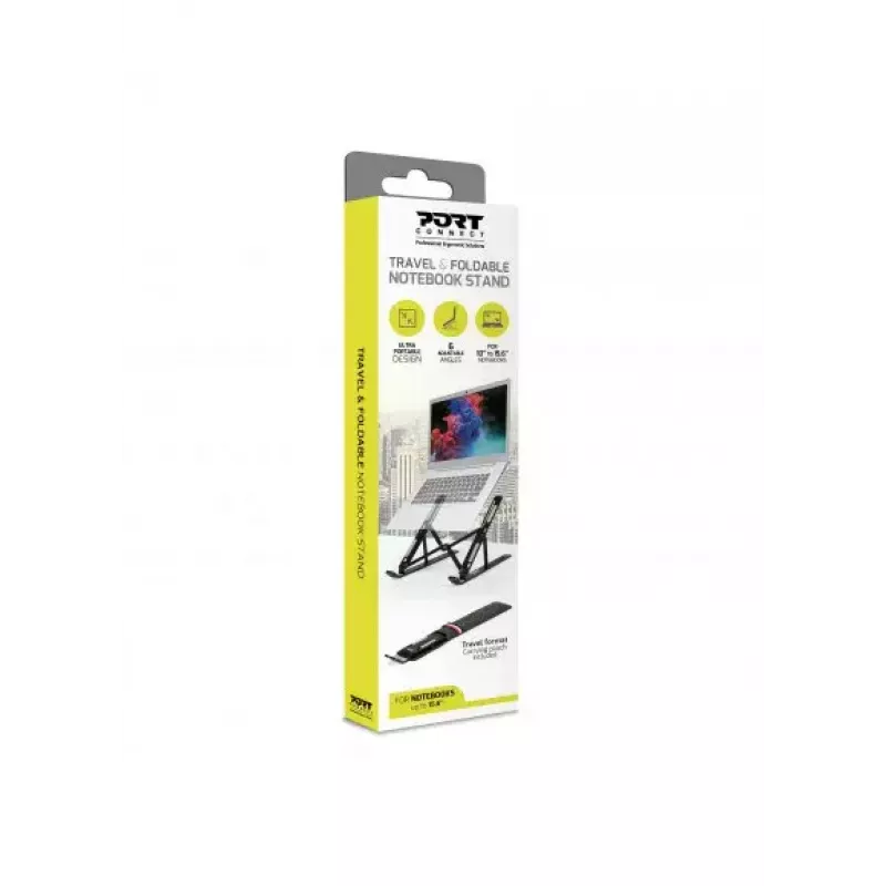 Sülearvuti alus Port Designs 901107 must alumiinium 39,6 cm