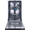 Gorenje nõudepesumasin GV561D10 BK070, täielikult sisseehitatav, kitsas (45 cm), valge, standard (80–85 cm), must, nupud
