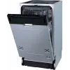Gorenje nõudepesumasin GV561D10 BK070, täielikult sisseehitatav, kitsas (45 cm), valge, standard (80–85 cm), must, nupud