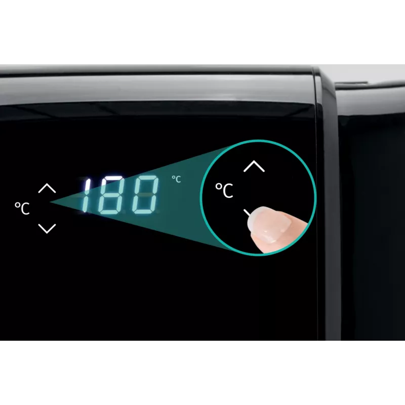 Gorenje AF1700DB Single 5 L sisseehitatav 1700 W kuumaõhufritüür Must, Metallik