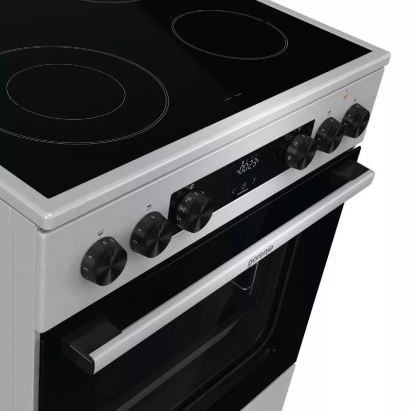 Gorenje GECS6C70XC pliit Vabaltseisev pliit Elektriline malmist keeduplaadid Roostevaba teras