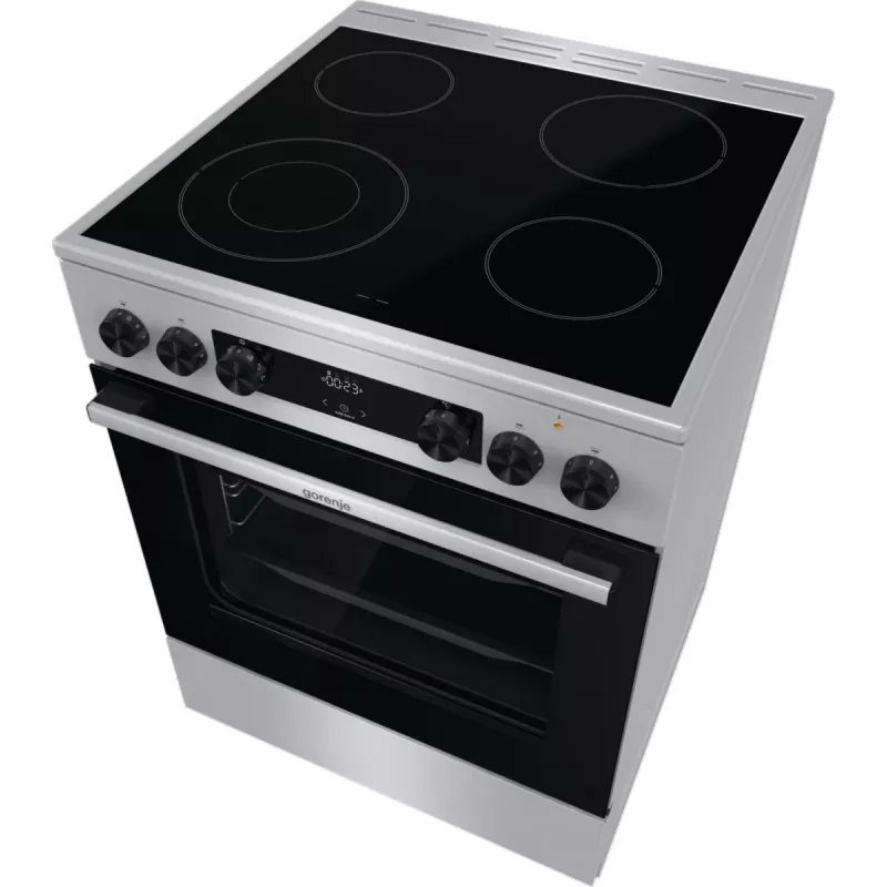 Gorenje GECS6C70XC pliit Vabaltseisev pliit Elektriline malmist keeduplaadid Roostevaba teras