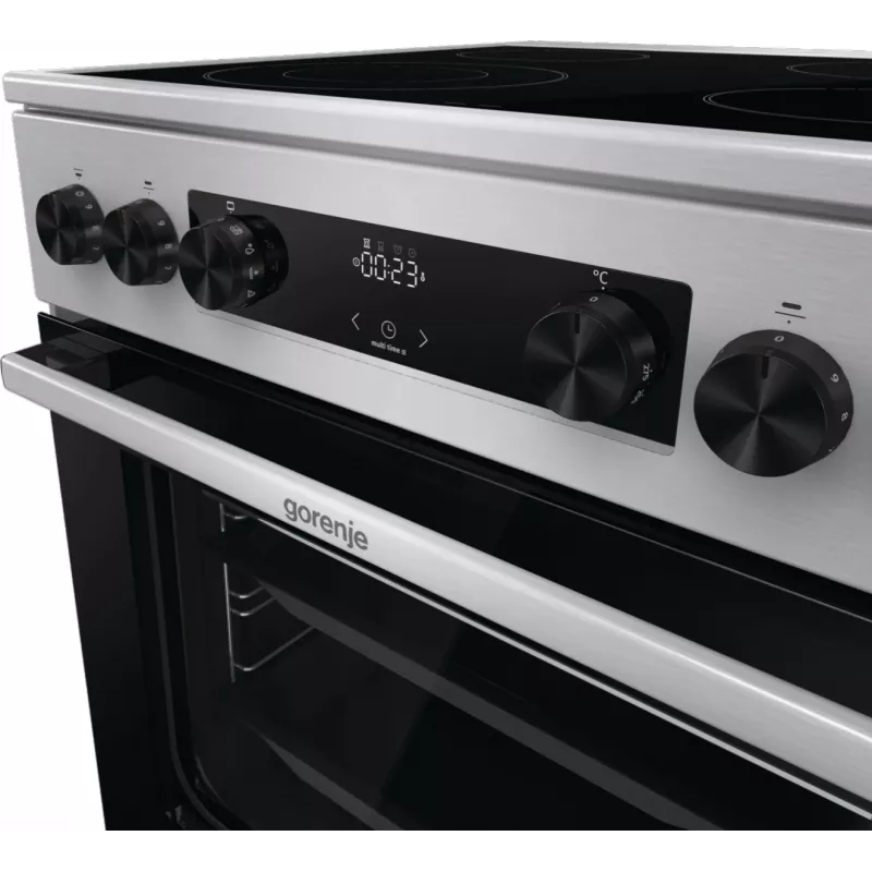 Gorenje GECS6C70XC pliit Vabaltseisev pliit Elektriline malmist keeduplaadid Roostevaba teras