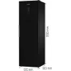 Gorenje G600 Frysskåp FN619EABK6 H247B, 280 L, 12,6 kg/24 h, SN-N, No Frost süsteem, E, Must