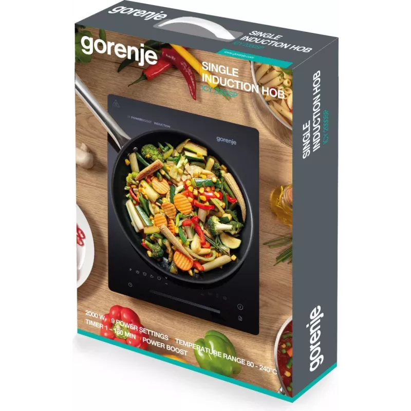 Gorenje ICY2000SP must tööpinnale paigaldatav 28 cm tsooniinduktsioonpliit 1 tsoon(i)