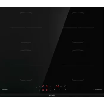 Gorenje induktsioonpliit GI6401BCE RAL9017, must, sisseehitatav, 59,5 cm, tsoon-induktsioonpliit, klaaskeraamika, 4 tsooni