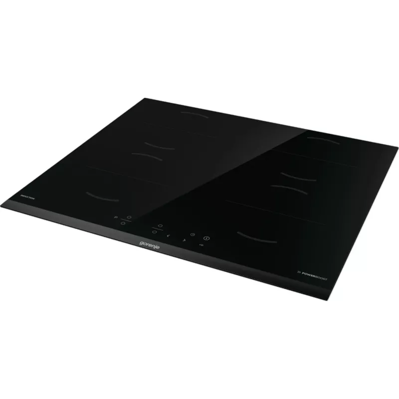 Gorenje induktsioonpliit GI6401BCE RAL9017, must, sisseehitatav, 59,5 cm, tsoon-induktsioonpliit, klaaskeraamika, 4 tsooni