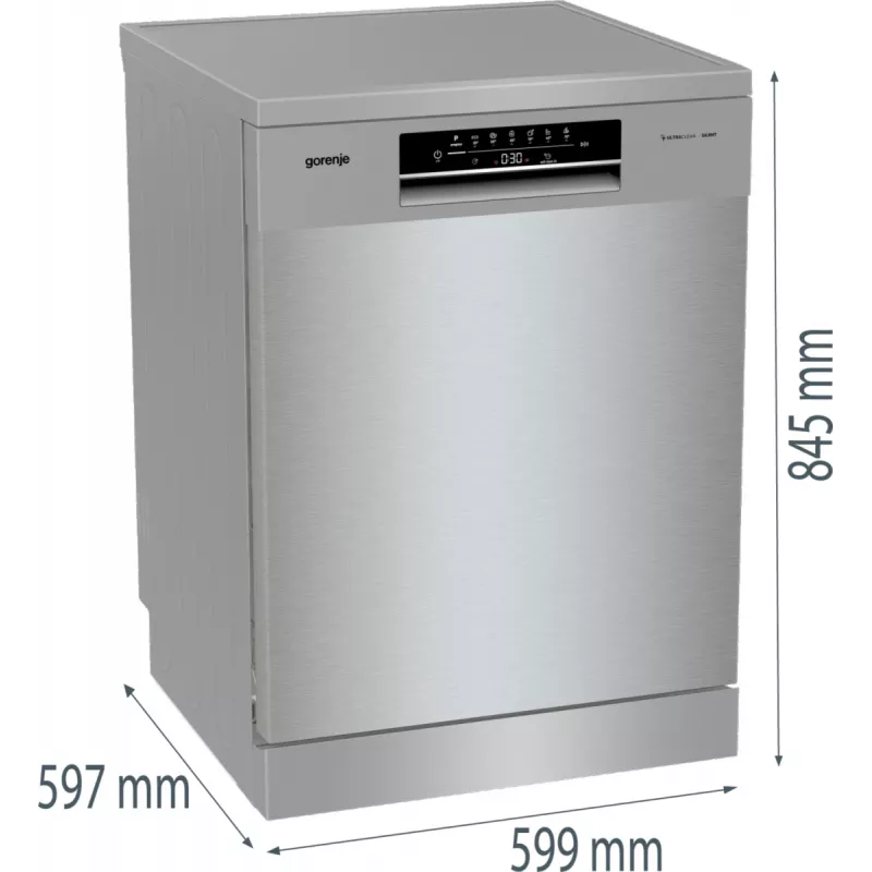 Gorenje GS642E90X eraldiseisev 13 nõudekomplektiga nõudepesumasin