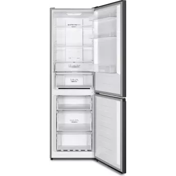 Gorenje külmik-sügavkülmiku kombinatsioon NRK619CABXL4, 304 L, 6 kg/24h, klass C, värske tsooni sektsioon, must