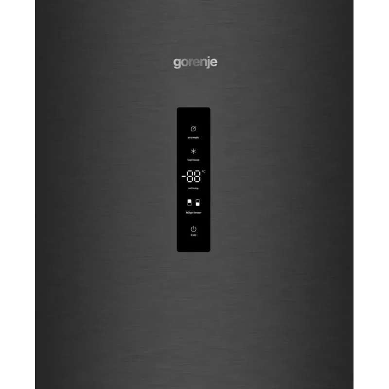 Gorenje külmik-sügavkülmiku kombinatsioon NRK619CABXL4, 304 L, 6 kg/24h, klass C, värske tsooni sektsioon, must