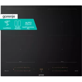 Gorenje Induktionshäll GI6443BSCWF, must, sisseehitatud, 60 cm, tsoon-induktsioonpliit, klaaskeraamiline, 4 tsooni