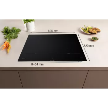 Gorenje Induktionshäll GI6443BSCWF, must, sisseehitatud, 60 cm, tsoon-induktsioonpliit, klaaskeraamiline, 4 tsooni
