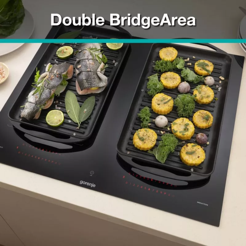 Gorenje Induktionshäll GI6443BSCWF, must, sisseehitatud, 60 cm, tsoon-induktsioonpliit, klaaskeraamiline, 4 tsooni
