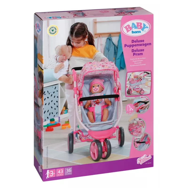 BABY born Deluxe Pram, nukuvanker, 3 a