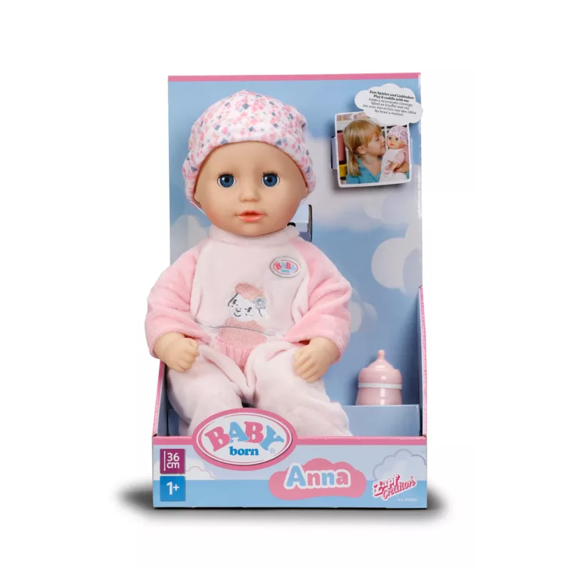 BABY born Anna Rose 36cm, beebinukk, Naine, 3 a, Poiss/Tüdruk, 360 mm, Mitmevärviline