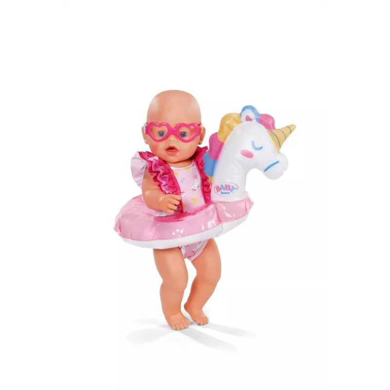 BABY born Ujumiskomplekt Ükssarvik 43 cm, Nuku ujumisrõivad, 3 aasta(t)