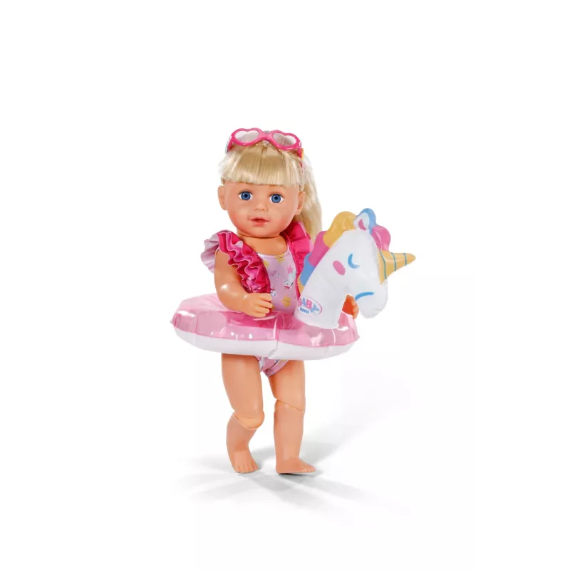 BABY born Ujumiskomplekt Ükssarvik 43 cm, Nuku ujumisrõivad, 3 aasta(t)