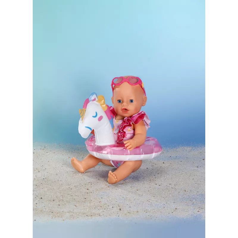 BABY born Ujumiskomplekt Ükssarvik 43 cm, Nuku ujumisrõivad, 3 aasta(t)