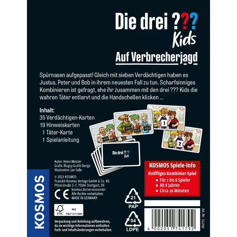 Kosmos 74179 Die drei jQuery22009414852831456957_1703856853844 15 min kaardimäng Detektiiv