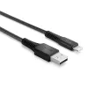Lindy 2m tugevdatud USB A-tüüpi Lightning laadimis- ja sünkroonimiskaabel