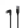 Lindy 1,5 m USB 3.2 tüüp A kuni C kaabel, 90° täisnurk, 10 Gbps