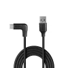Lindy 1,5 m USB 3.2 tüüp A kuni C kaabel, 90° täisnurk, 10 Gbps