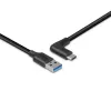 Lindy 1,5 m USB 3.2 tüüp A kuni C kaabel, 90° täisnurk, 10 Gbps