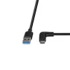 Lindy 1,5 m USB 3.2 tüüp A kuni C kaabel, 90° täisnurk, 10 Gbps